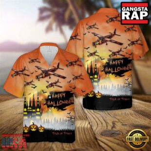 Cessna 208 Halloween Hawaiian Shirt