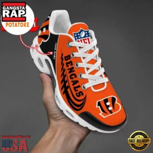 Cincinnati Bengals Custom Name Air Cushion Sports Shoes Air Max Plus Shoes