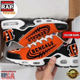 Cincinnati Bengals Custom Name Air Cushion Sports Shoes Air Max Plus Shoes