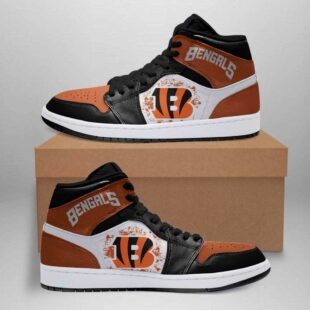 Cincinnati Bengals Orange NFL JD1 Boot Sneakers Shoes