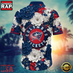 Columbus Blue White Jackets NHL Hawaiian Shirt