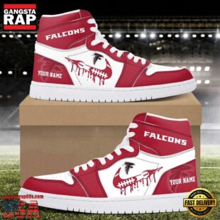 Custom Name Atlanta Falcons Air Jordan 1 Shoes