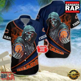 Custom Name Chicago Bears NFL Hawaiian Shirt