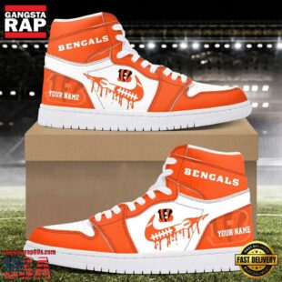 Custom Name Cincinnati Bengals Air Jordan 1 Shoes