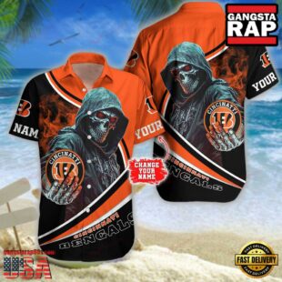 Custom Name Cincinnati Bengals NFL Hawaiian Shirt