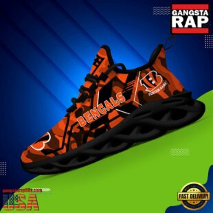 Custom Name Cincinnati Bengals NFL Sport Team Clunky Max Soul Shoes