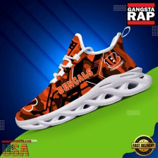 Custom Name Cincinnati Bengals NFL Sport Team Clunky Max Soul Shoes