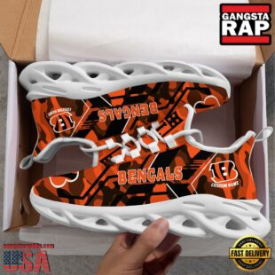 Custom Name Cincinnati Bengals NFL Sport Team Clunky Max Soul Shoes