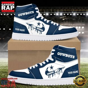 Custom Name Dallas Cowboys Air Jordan 1 Shoes