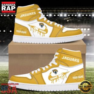 Custom Name Jacksonville Jaguars Air Jordan 1 Shoes