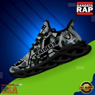 Custom Name Las Vegas Raiders NFL Sport Team Clunky Max Soul Shoes