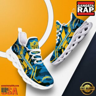 Custom Name Los Angeles Chargers NFL Sport Team Clunky Max Soul Shoes For Fans