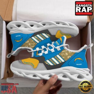 Custom Name Los Angeles Chargers NFL Sport Team Clunky Max Soul Shoes