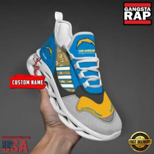 Custom Name Los Angeles Chargers NFL Sport Team Clunky Max Soul Shoes