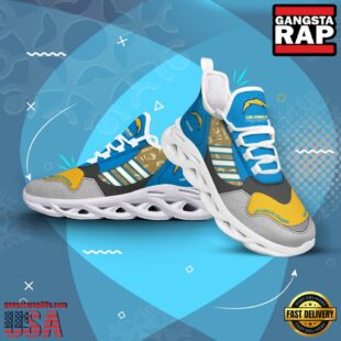 Custom Name Los Angeles Chargers NFL Sport Team Clunky Max Soul Shoes