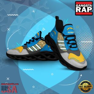 Custom Name Los Angeles Chargers NFL Sport Team Clunky Max Soul Shoes