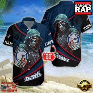 Custom Name New England Patriots NFL Hawaiian Shirt