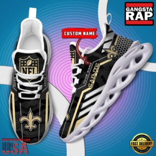 Custom Name New Orleans Saints NFL Sport Team Clunky Max Soul Shoes