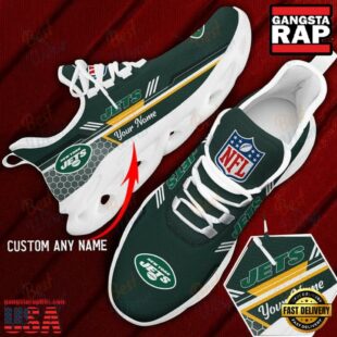 Custom Name New York Jets NFL Sport Max Soul Shoes