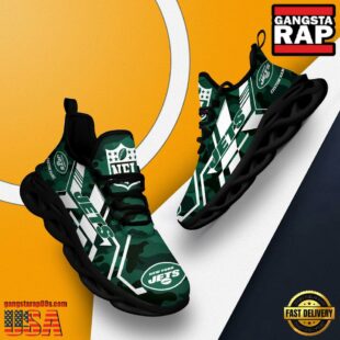 Custom Name New York Jets NFL Sport Team Clunky Max Soul Shoes