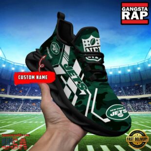 Custom Name New York Jets NFL Sport Team Clunky Max Soul Shoes