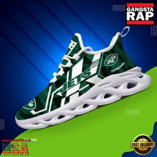 Custom Name New York Jets NFL Sport Team Clunky Max Soul Shoes