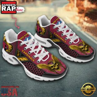 Custom Name NFL Arizona Cardinals Skull Air Max Plus Shoes