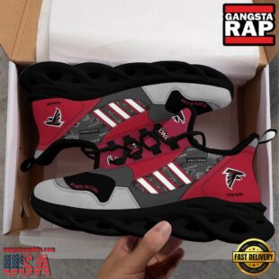 Custom Name NFL Atlanta Falcons Clunky Sport Max Soul Shoes