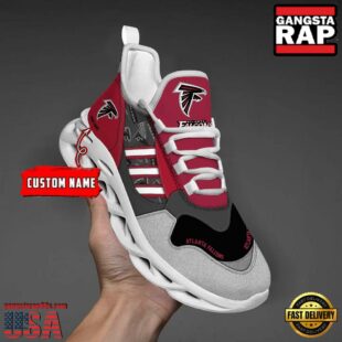 Custom Name NFL Atlanta Falcons Clunky Sport Max Soul Shoes