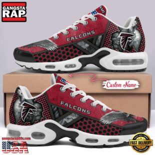 Custom Name NFL Atlanta Falcons Skull Air Max Plus Shoes