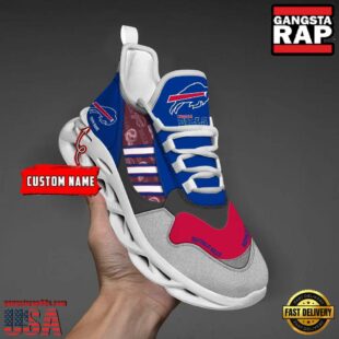 Custom Name NFL Buffalo Bills Clunky Sport Max Soul Shoes