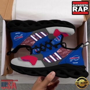 Custom Name NFL Buffalo Bills Clunky Sport Max Soul Shoes