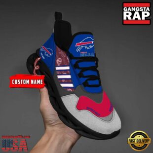 Custom Name NFL Buffalo Bills Clunky Sport Max Soul Shoes