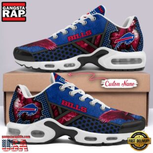 Custom Name NFL Buffalo Bills Skull Air Max Plus Shoes