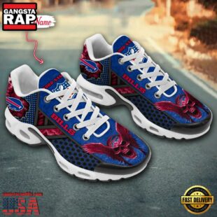 Custom Name NFL Buffalo Bills Skull Air Max Plus Shoes