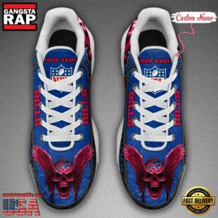 Custom Name NFL Buffalo Bills Skull Air Max Plus Shoes