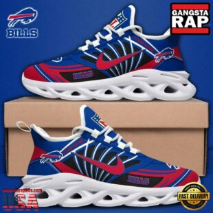 Custom Name NFL Buffalo Bills Team Logo Max Soul Shoes