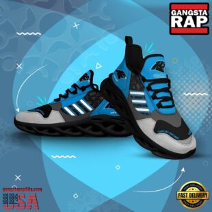 Custom Name NFL Carolina Panthers Clunky Sport Max Soul Shoes