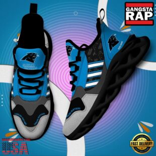 Custom Name NFL Carolina Panthers Clunky Sport Max Soul Shoes