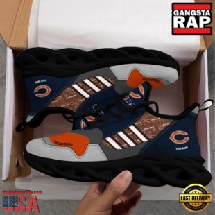 Custom Name NFL Chicago Bears Clunky Sport Max Soul Shoes