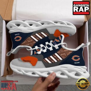 Custom Name NFL Chicago Bears Clunky Sport Max Soul Shoes