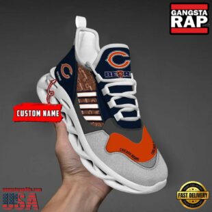 Custom Name NFL Chicago Bears Clunky Sport Max Soul Shoes