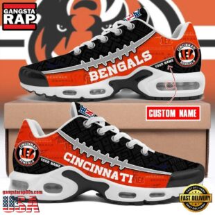 Custom Name NFL Cincinnati Bengals Air Max Plus Shoes