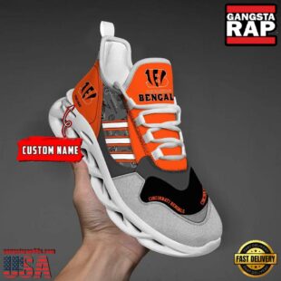 Custom Name NFL Cincinnati Bengals Clunky Sport Max Soul Shoes