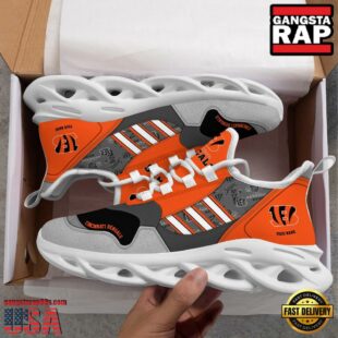 Custom Name NFL Cincinnati Bengals Clunky Sport Max Soul Shoes