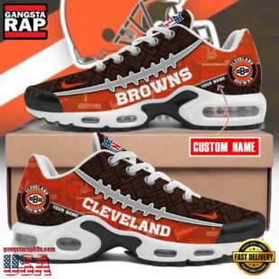 Custom Name NFL Cleveland Browns Air Max Plus Shoes