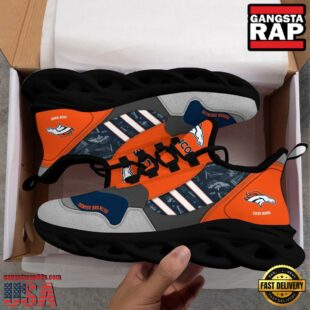 Custom Name NFL Denver Broncos Clunky Sport Max Soul Shoes