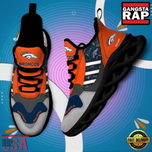 Custom Name NFL Denver Broncos Clunky Sport Max Soul Shoes