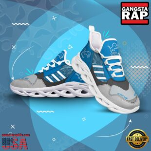 Custom Name NFL Detroit Lions Clunky Sport Max Soul Shoes