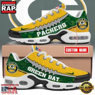 Custom Name NFL Green Bay Packers Air Max Plus Shoes